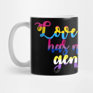 Love Has No Gender Pride Flag Pan Bi Non-binary Mug